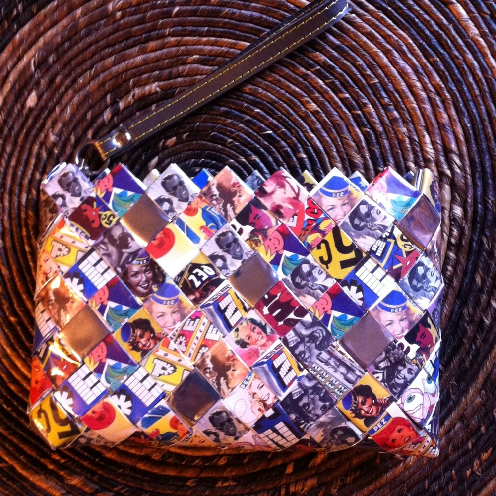 Candy wrapper wristlet, handbag BNWT